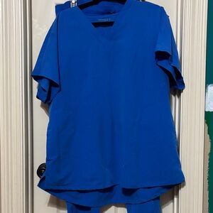 Blue Women's Scrub Top